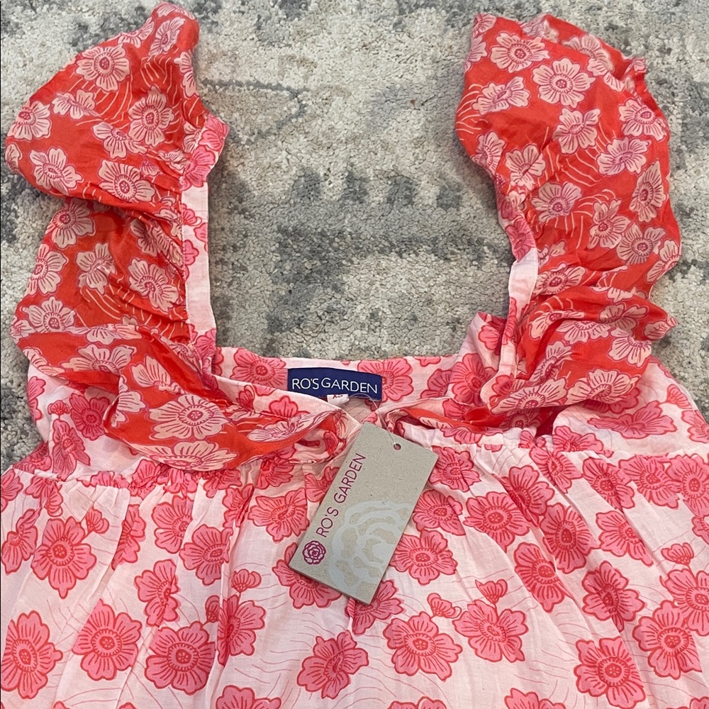 NWT Ro’s Garden Floral Pink Maxi Dress - Picture 3 of 3